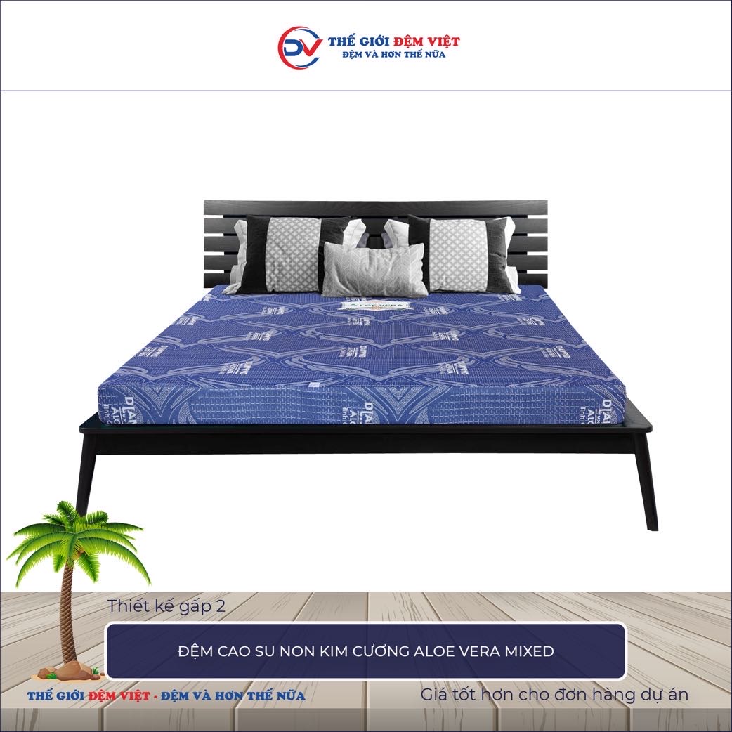 Đệm cao su non Kim Cương Aloe Vera Mixed